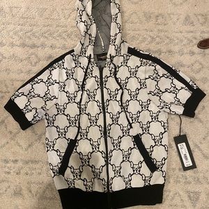 NY & Co x Gabrielle Union French Bulldog Zip Up